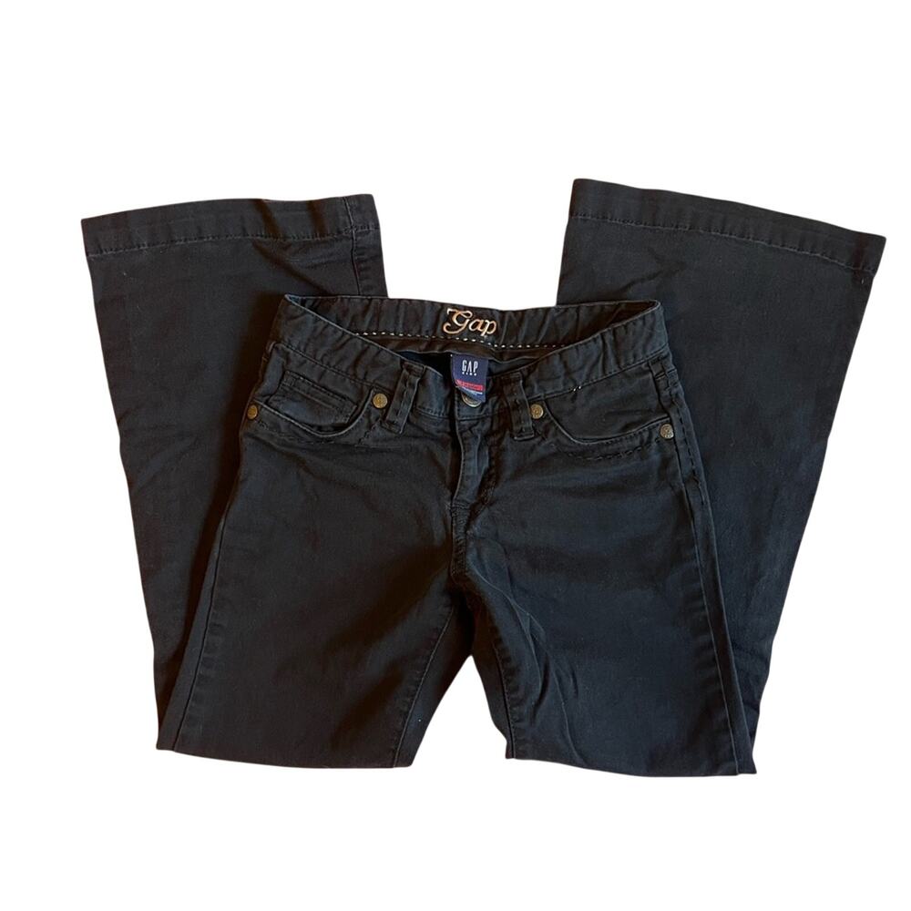 GAP Classic Black Flare Jeans for Girls | 7
